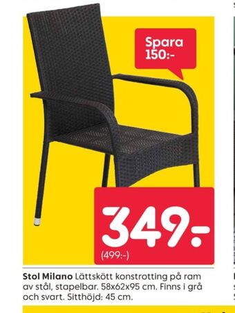 Rusta Dynor utestol erbjuda