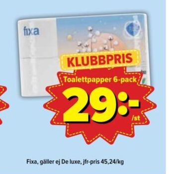 Östenssons Fixa toalettpapper erbjuda