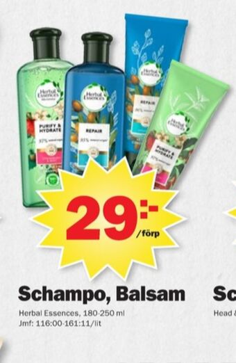 Pekås Herbal essences balsam erbjuda