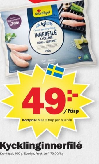 Pekås Kronfågel kycklinginnerfilé erbjuda