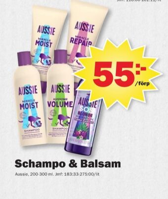 Pekås Aussie balsam erbjuda