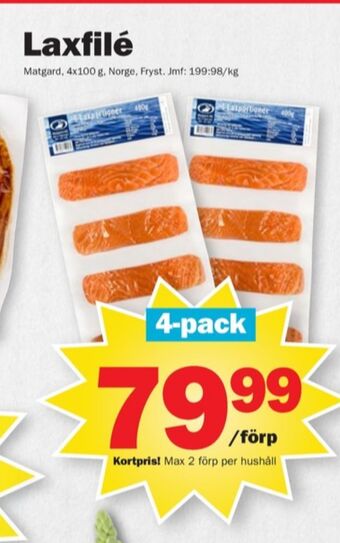 Pekås Matgard laxfilé erbjuda