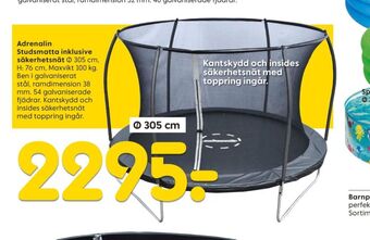 Rusta Adrenalin studsmatta/trampolin erbjuda