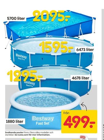 Rusta Bestway pool erbjuda
