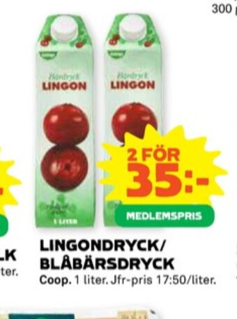 Stora Coop Coop fruktdryck erbjuda