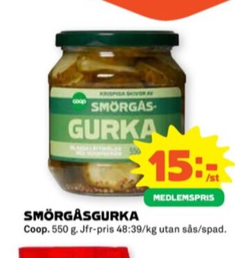 Stora Coop Coop grönt syltat erbjuda