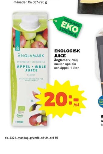Stora Coop Änglamark juice erbjuda
