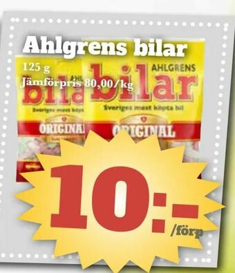 Bonum Matmarknad Ahlgrens bilar erbjuda