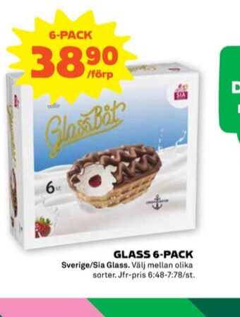 Sia glassbåtar