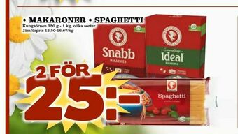 Bonum Matmarknad Makaroner • spaghetti erbjuda