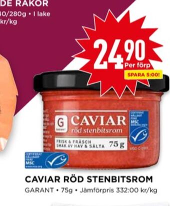 Willys Garant kaviar erbjuda