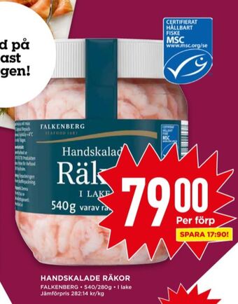 Willys Falkenberg seafood räkor erbjuda