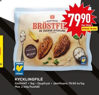 Willys Hemma Garant kycklingbröstfilé erbjuda