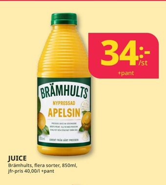 Tempo Brämhults juice erbjuda