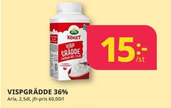 Tempo Arla vispgrädde erbjuda