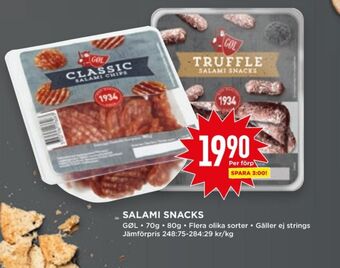 Willys Hemma Gøl salami sticks erbjuda