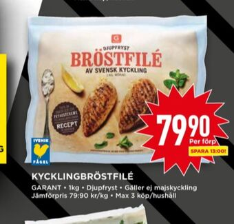 Willys Garant kycklingbröstfilé erbjuda