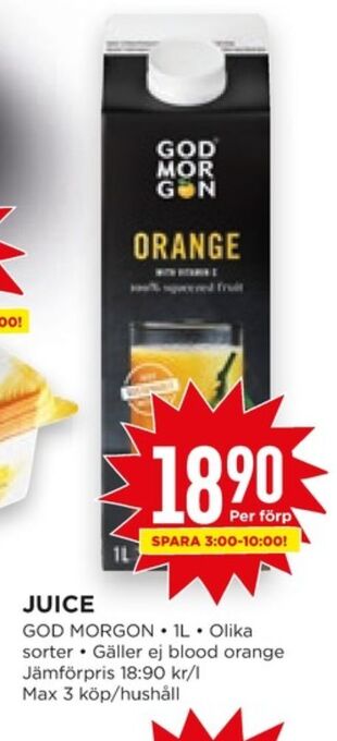 Willys Hemma God morgon juice erbjuda