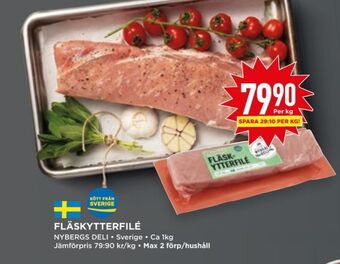 Willys Hemma Nybergs deli fläskytterfilé erbjuda