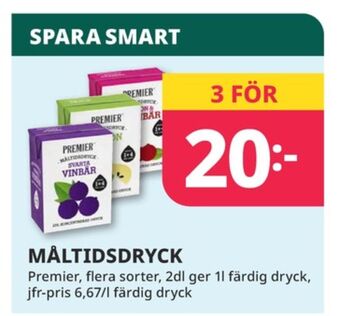 Tempo Premier fruktdryck erbjuda
