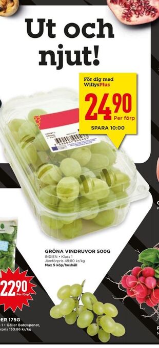 Willys Hemma Garant vindruvor erbjuda