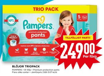 Willys Pampers blöjor erbjuda