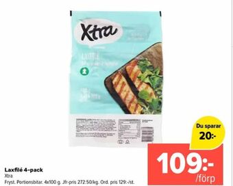 Coop Extra X-tra laxfilé erbjuda