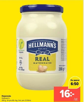 Coop Extra Hellmanns majonnäs erbjuda