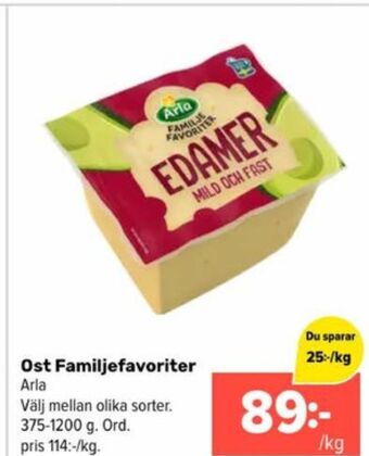 Coop Extra Arla edamer erbjuda