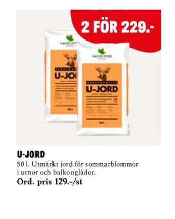 Blomsterlandet U-jord plantjord erbjuda