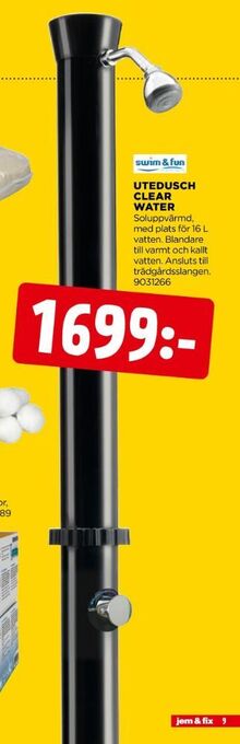 Jem&Fix Swim & fun utedusch erbjuda