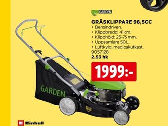 Jem&Fix Garden gräsklippare erbjuda