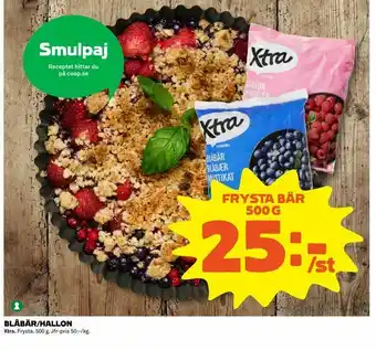 Coop Extra Blåbär/hallon erbjuda