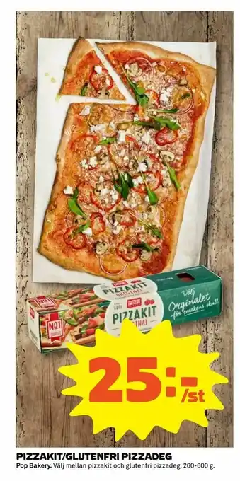 Coop Extra Pizzakit/glutenfri pizzadeg erbjuda
