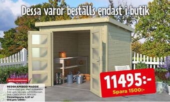 Jem&Fix Habo redskapsbod erbjuda