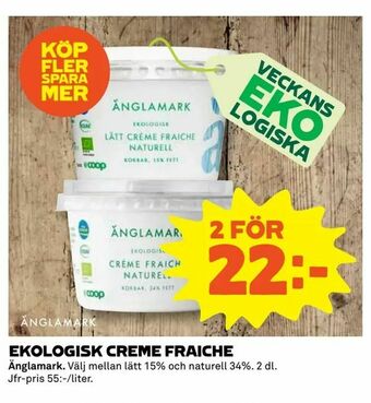 Coop Extra Ekologisk creme fraiche erbjuda