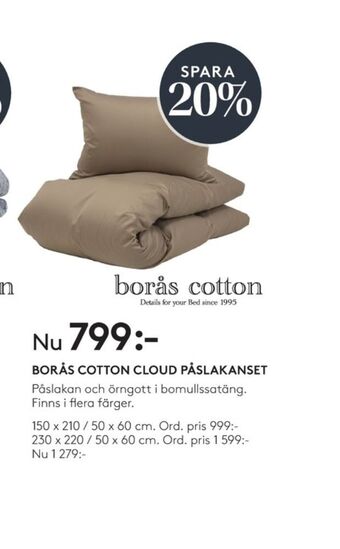 Seng Borås cotton bäddset erbjuda