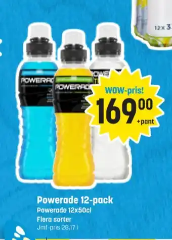 Eurocash Powerade energidryck erbjuda