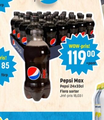 Eurocash Pepsi max läskedryck erbjuda
