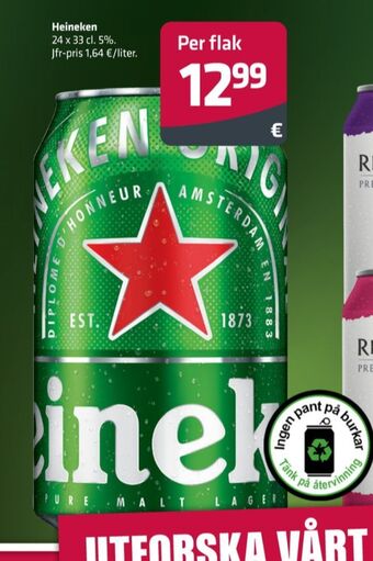 Fleggaard Heineken öl erbjuda