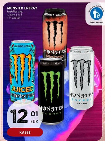 Scandinavian Park Monster energidryck erbjuda