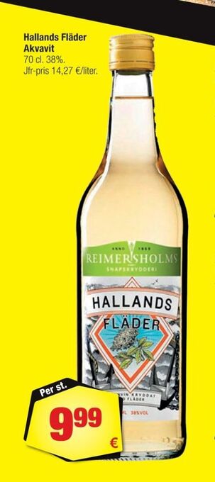 Calle Hallands fläder snaps erbjuda