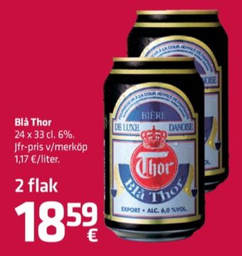 Fleggaard Blå thor öl erbjuda