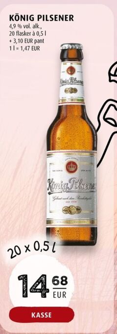 Scandinavian Park König pilsener öl erbjuda