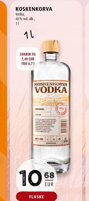 Scandinavian Park Koskenkorva vodka erbjuda