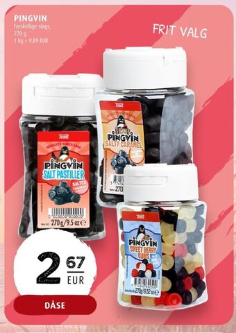 Scandinavian Park Pingvin lakrits saltpastiller erbjuda