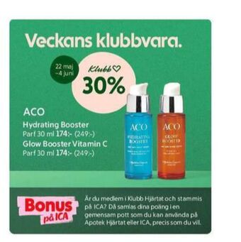 Apotek Hjärtat Aco ansiktskräm erbjuda