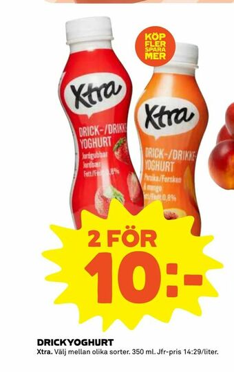 Coop Extra Drickyoghurt erbjuda