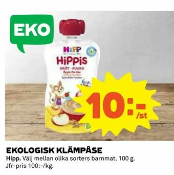 Coop Daglivs EKOLOGISK KLÄMPÅSE erbjuda
