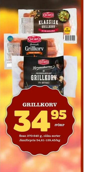 Din Mat Grillkorv erbjuda